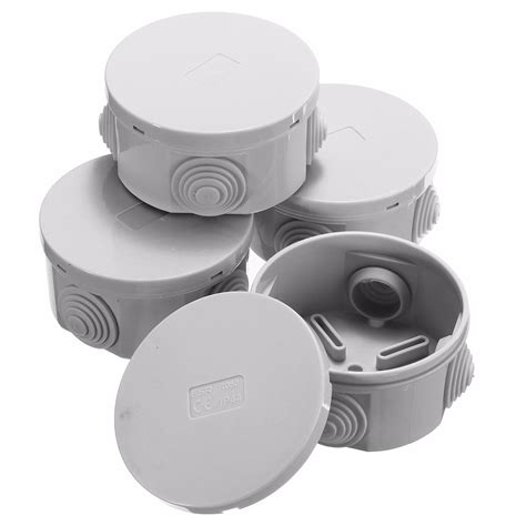 ound electrical junction box|shallow outdoor round electrical box.